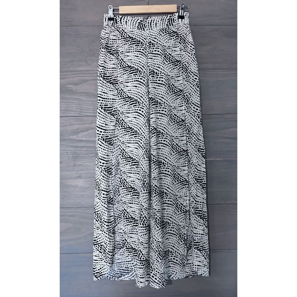 Vix Paula Hermanny Beach Pants Lined Flowy Open Front Swim Flare‎ Size Small